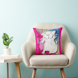 Sehr gute Nachrichten Katze Kissen