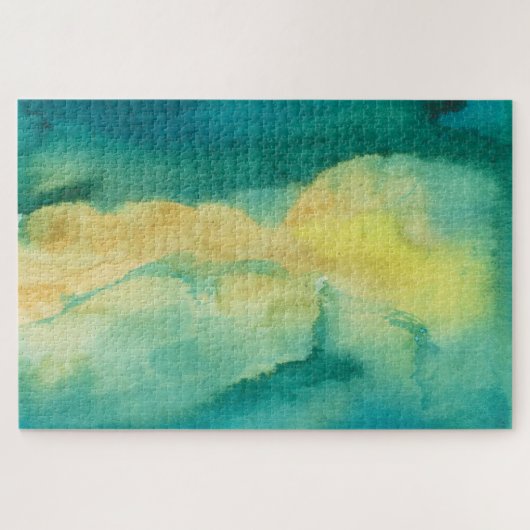 Sehr hartes Aquarellpuzzle. Puzzle (Horizontal)