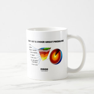 Sehr heiß unter großem Druck innerhalb der Geek Kaffeetasse