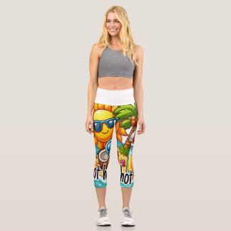 Sehr heiße Jahreszeit  Capri Leggings