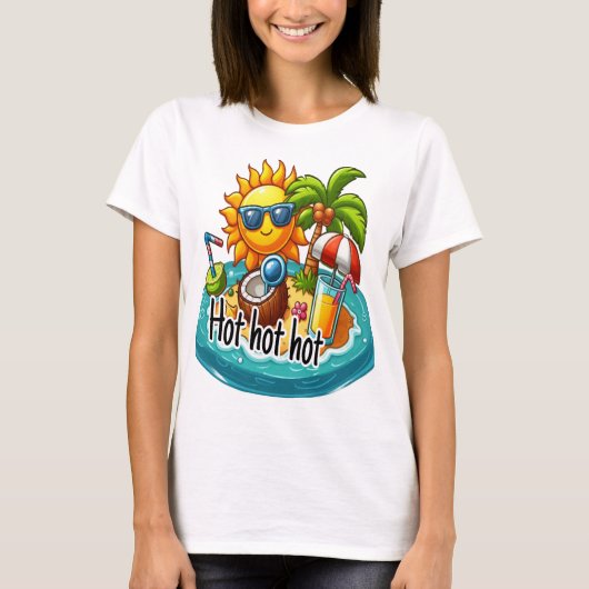 Sehr heiße Jahreszeit T-Shirt (Vorderseite)
