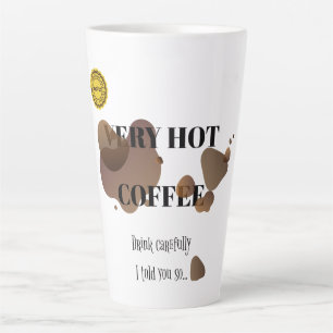 Sehr heißer Kaffee Milchtasse