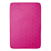 Sehr heißes rosa Blumenmuster Bath Mat Badematte (Vorderseite Vertikal)