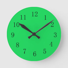 Sehr helle Malachite-grüne Wandleuchte Runde Wanduhr