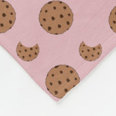 Sehr hellrosa Schokoladenkekse Fleecedecke (Ecke)