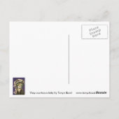 Sehr höfliches Kätzchen Postkarte (Rückseite)