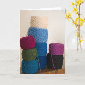 Sehr hohes Garn backt Karte zusammen (Gelbe Blume)