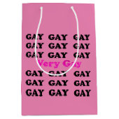 Sehr homosexuelle Geschenk-Tasche Mittlere Geschenktüte (Vorderseite)
