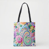 Sehr hübsche Paisley-Konstruktionstasche Tasche (Vorderseite)