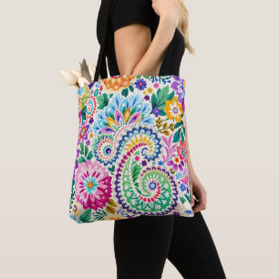 Sehr hübsche Paisley-Konstruktionstasche Tasche
