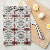 Sehr Hübscher Gemusterter Designer Geschirrtuch (Viertel Falte)