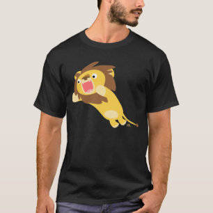 Sehr hungriger Cartoon-Löwe-T - Shirt