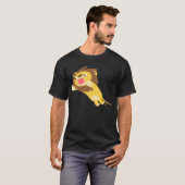 Sehr hungriger Cartoon-Löwe-T - Shirt (Vorne ganz)