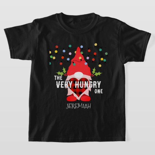 SEHR HUNGRY ONE Familie Weihnachtsgenom T-Shirt (Ablage )