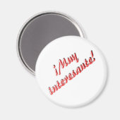 Sehr interessant magnet (Vorderseite/Rückseite)