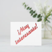 Sehr interessante Karte (Stehend Vorderseite)