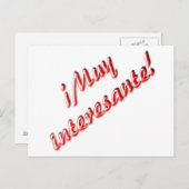 Sehr interessante Karte (Vorne/Hinten)