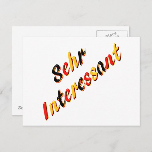 Sehr interessante Postkarte (Vorne/Hinten)