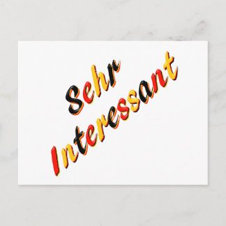 Sehr interessante Postkarte