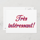 Sehr interessante Postkarte (Vorne/Hinten)