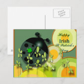 Sehr irisch Ladybug Postkarte (Vorne/Hinten)