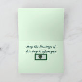 Sehr irische Feier Feiertagskarte (Innenseite)