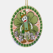 Sehr irischer Sockenaffe Keramik Ornament (Rechts)