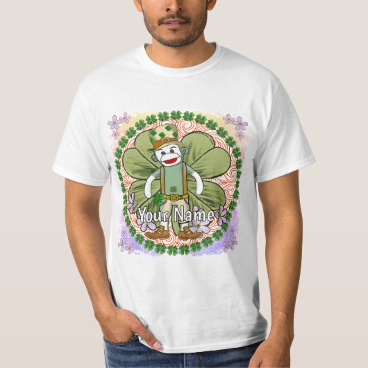 Sehr irischer Sockenaffe T-Shirt (Vorderseite)