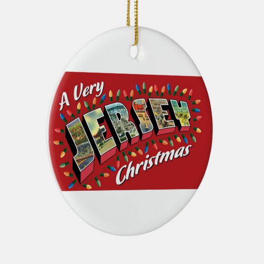 Sehr Jersey-Weihnachtsverzierung Keramikornament (Rechts)