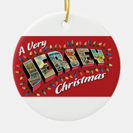 Sehr Jersey-Weihnachtsverzierung Keramikornament (Vorne)