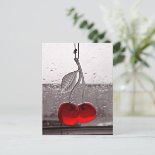 Sehr Kirsche Postkarte (Stehend Vorderseite)