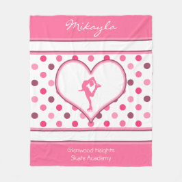 Sehr Kirschec$polka-punkte Lose der rosa Zahl Fleecedecke