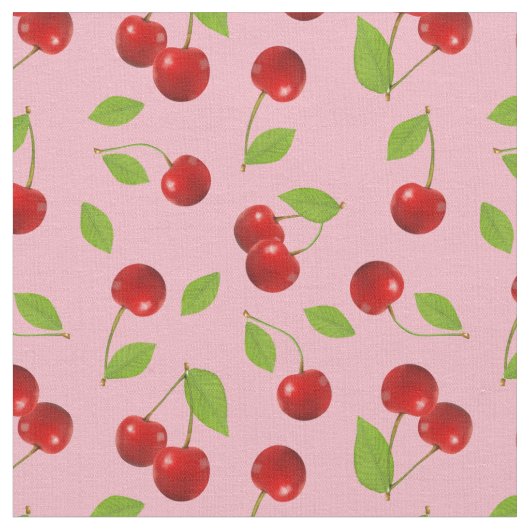 Sehr Kirschgewebe - auf Rosa Stoff (Nahaufnahme)