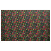 Sehr Kirschgewebe - auf Schwarzem Stoff (Yard (91,4 cm))