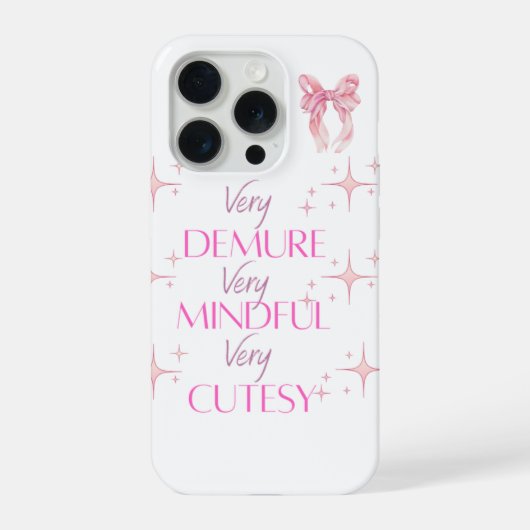 Sehr Kitschiger Rosa Ästhetik-Handyhülle iPhone Hülle (Rückseite)