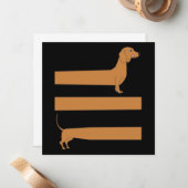 Sehr lange Dackel lustig Mitteilungskarte (Vorderseite/Rückseite Beispiel)