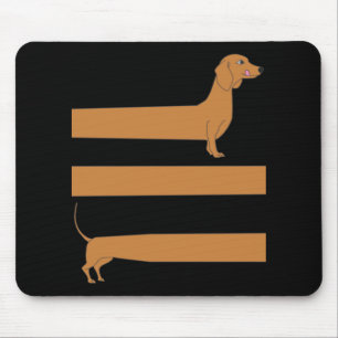 Sehr lange Dackel lustig Mousepad