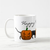Sehr lange Halloween-Katze Kaffeetasse (Links)