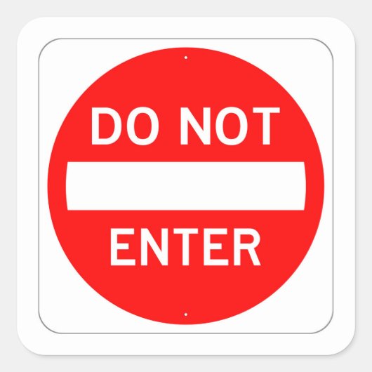 Sehr lustig Classic NICHT eintragen Sign Sticker S (Vorderseite)