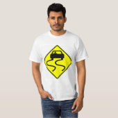 Sehr lustig Slippery, wenn Nass Sign T - Shirt (Vorne ganz)