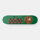 Sehr lustige American Roulette Table Skateboard (Horizontal)