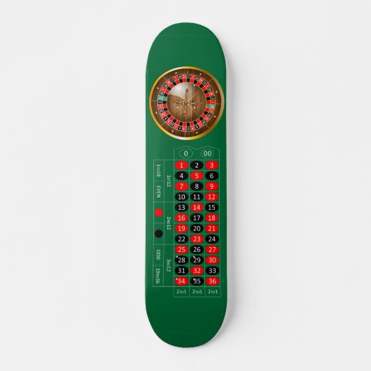 Sehr lustige American Roulette Table Skateboard (Vorne)