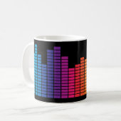 Sehr lustige Digital Graphic Equalizer Coffee Tass Kaffeetasse (Vorderseite Links)