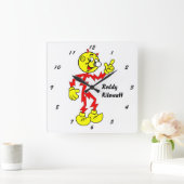 Sehr lustige Reddy-Kilowatt-Wall-Uhr Quadratische Wanduhr (Zuhause)