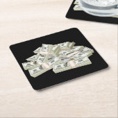 Sehr lustige Stapel Bargeld-Untersetzer-Set Rechteckiger Pappuntersetzer (angewinkelt)