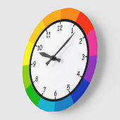 Sehr lustige und farbenfrohe Rad Wall Uhr (Winkel)