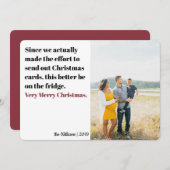 Sehr lustige Weihnachtskarte Feiertagskarte (Vorne/Hinten)