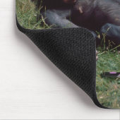 Sehr lustiger Bonobo-Affe Mousepad/Mousemat Mousepad (Ecke)