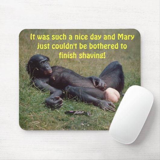 Sehr lustiger Bonobo-Affe Mousepad/Mousemat Mousepad (Mit Mouse)