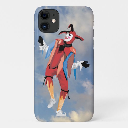 Sehr lustiger Clown Jester iPhone Case (Rückseite)